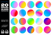 Reeded Glass With Chroma Gradient, a Texture Graphic by Ron Dale (Thumbnail 3 of 3)