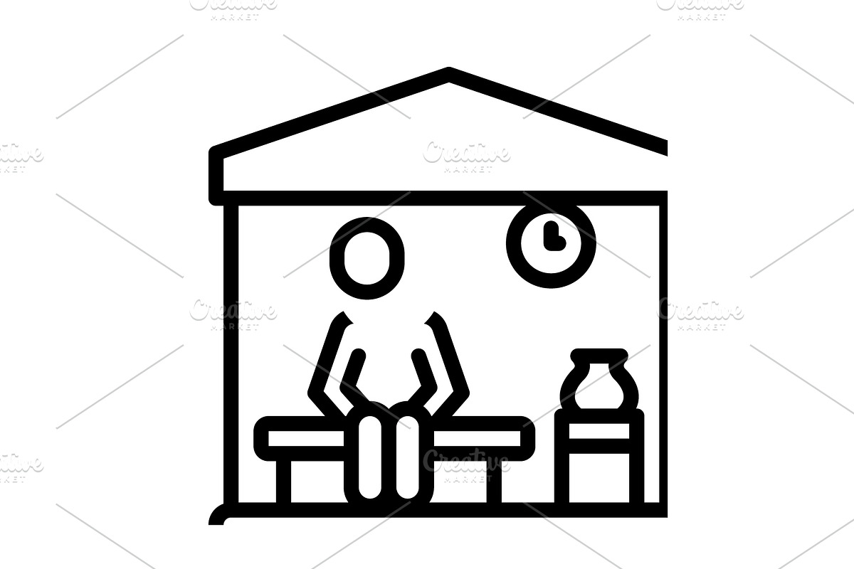 Isolated separate black icon, an Outline Icon by Creative priyanka