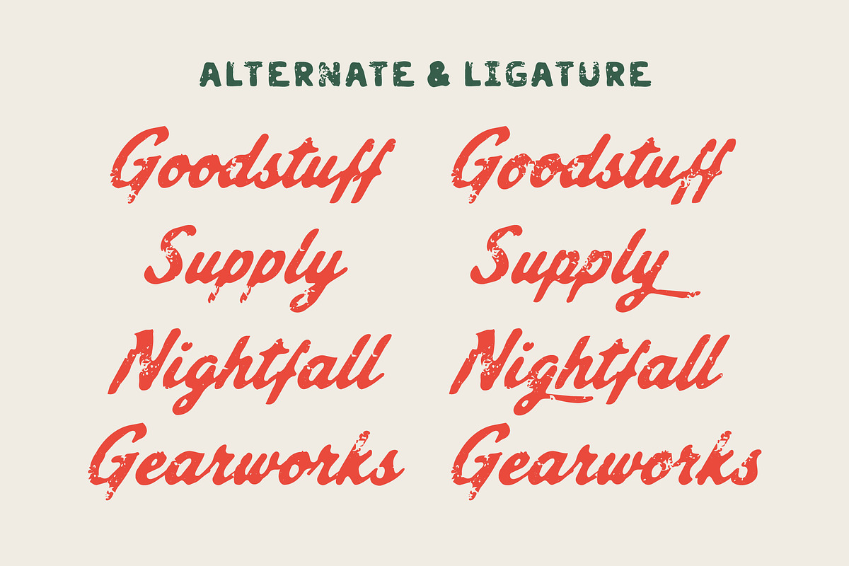 Gearline Motors – Display Font, a Script Font by Edignwn Type (Photo 11 of 12)