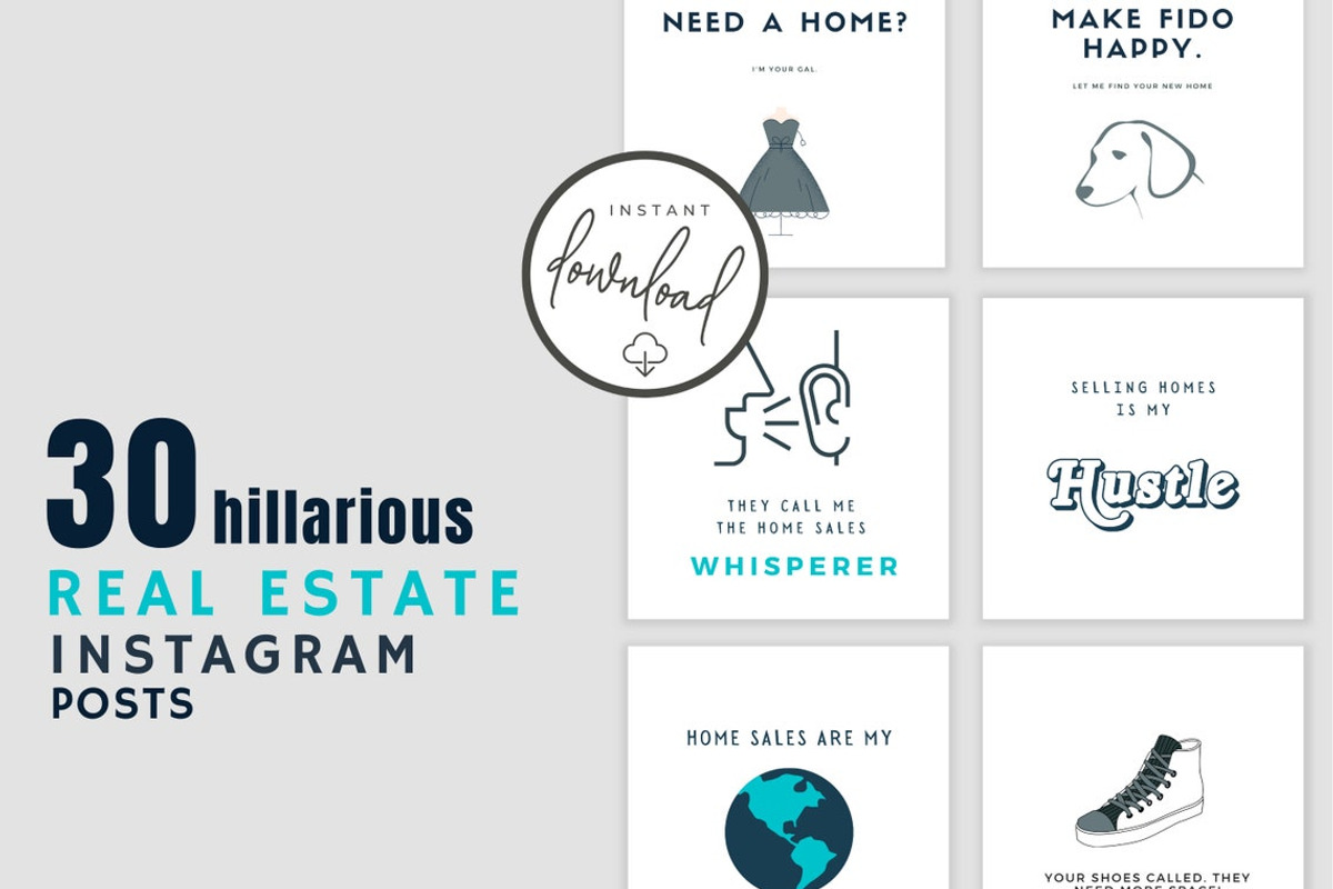 Funny Real Estate Instagram Post CANVA