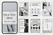 85 Monochrome Social media templates, a Social Media Template by Sian Elizabeth Designs (Thumbnail 2 of 6)