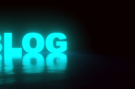 neon blog inscription, an Arts & Entertainment Photo by Ales Munt