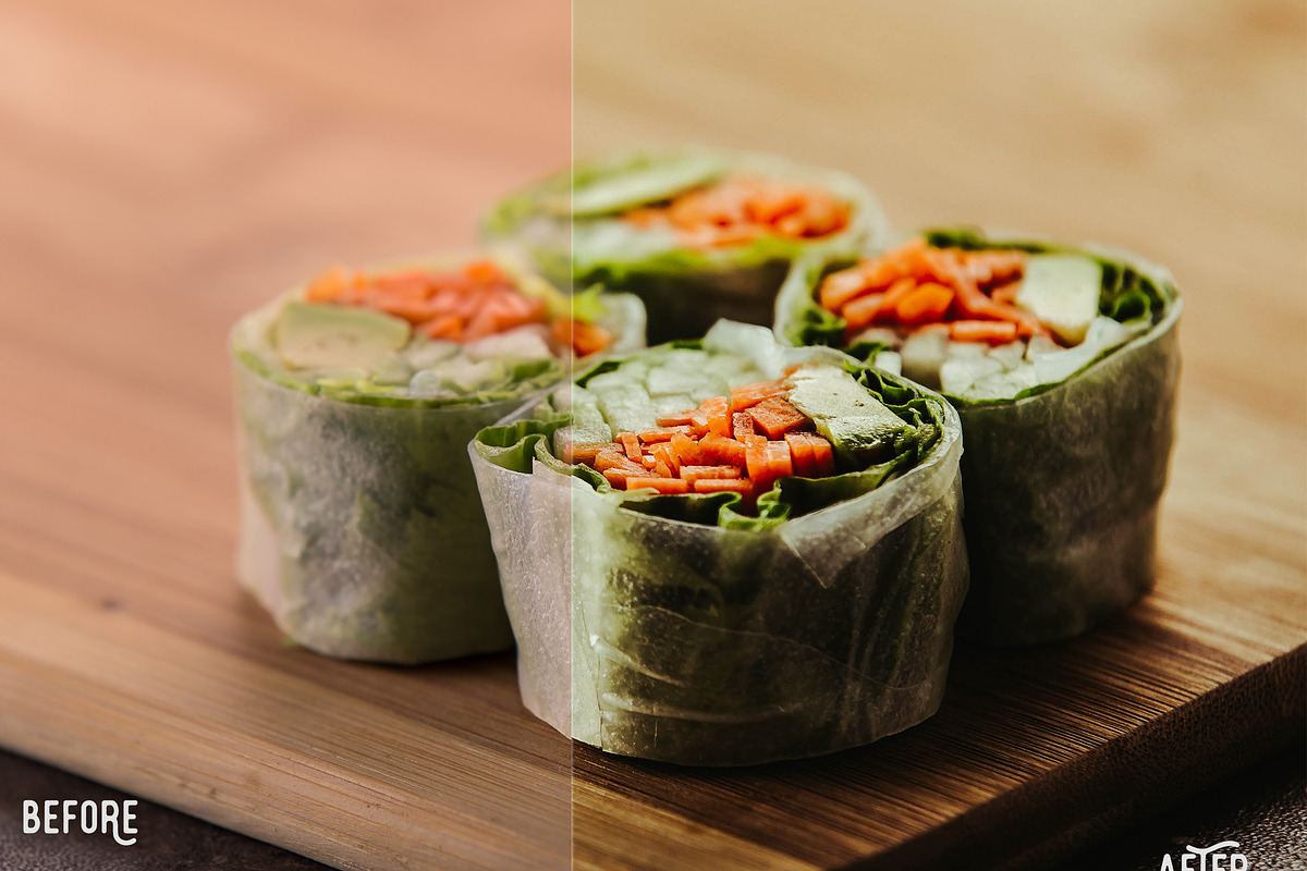Oneday : Food Lightroom presets preview 6