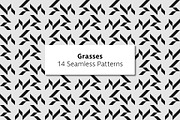 Grasses - 14 Seamless Patterns, a Pattern Graphic by Tustan (Thumbnail 1 of 4)