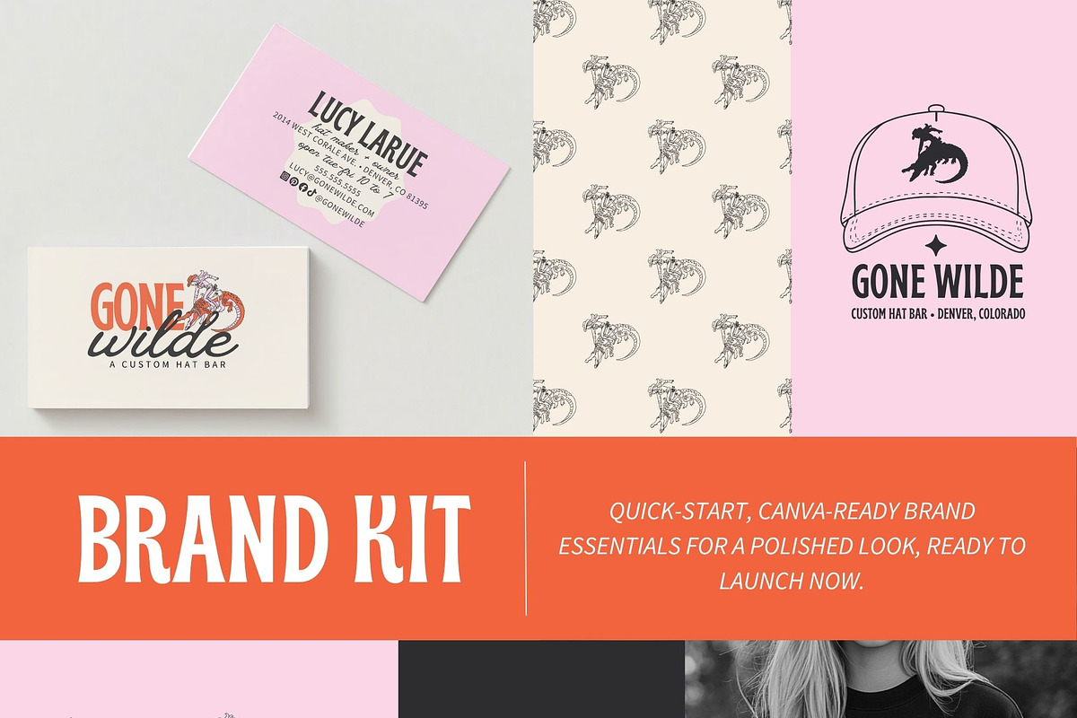 DIY Logo Canva - Gone Wilde, a Branding & Logo Template by Hello Holly Studio (Photo 1 of 8)