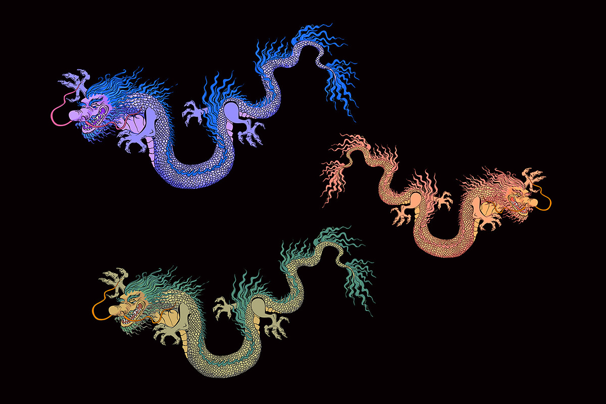 Funny dragons, a Pattern Graphic by Designs by Helen Trupak (Photo 10 of 10)