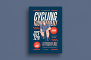 Modern Cycling Tournament Flyer, a Flyer Template by Guuver (Thumbnail 1 of 3)