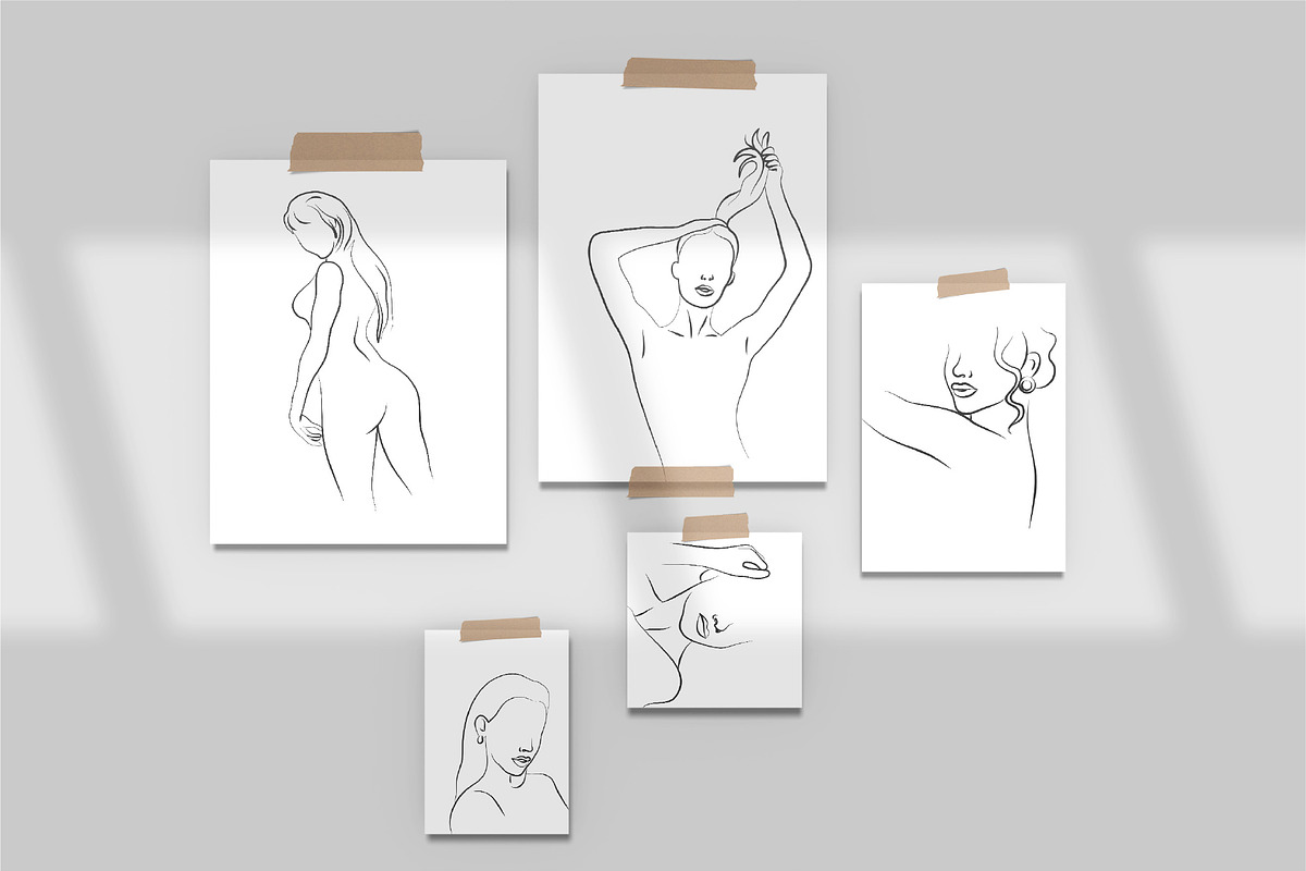 Women's Line Art Illustrations, a Person Illustration by La Petite Line Art (Photo 13 of 17)