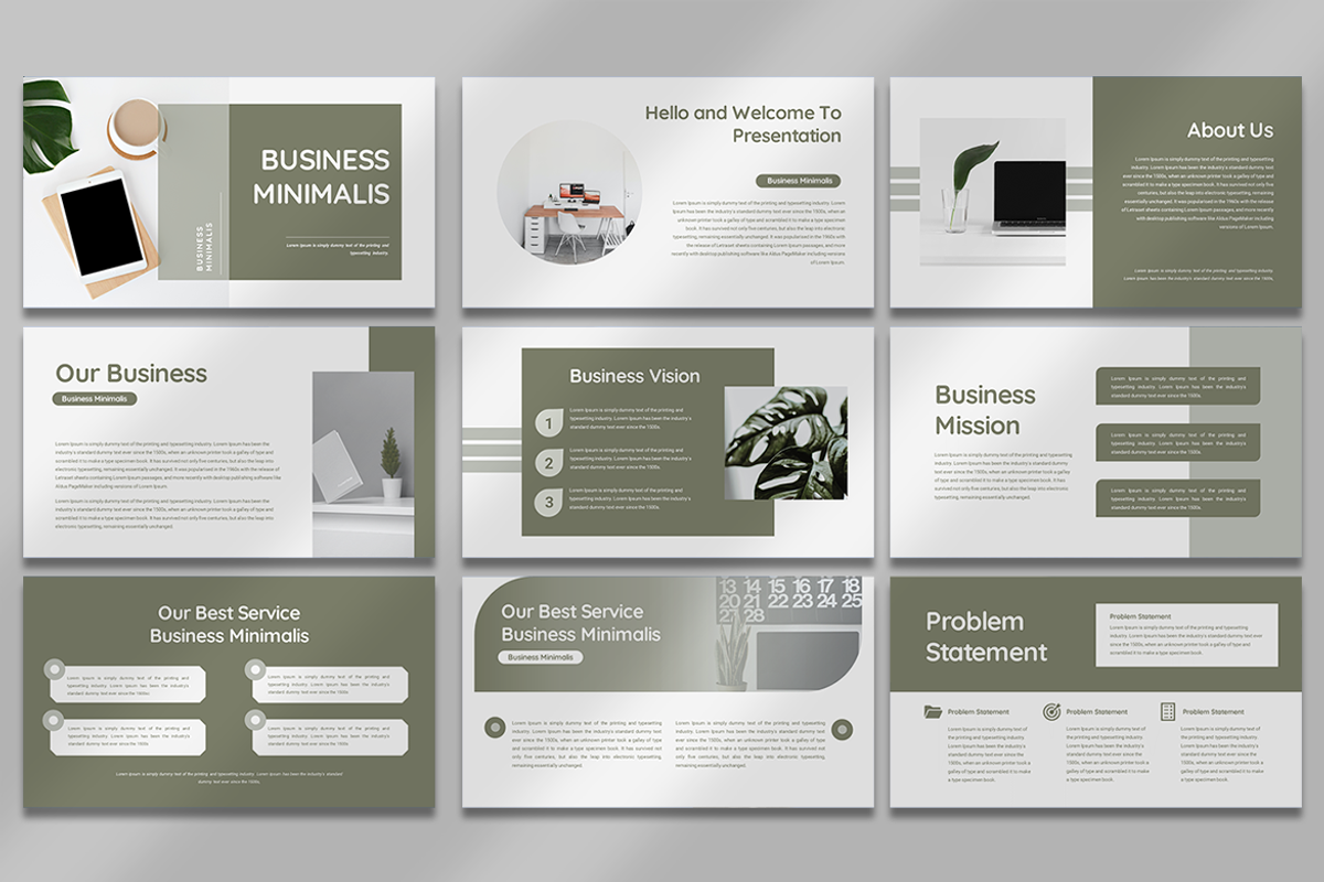 Business Minimalist - Google Slides, a Presentation Template by QR Design Studio (Photo 2 of 3)