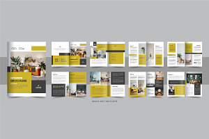 Interior Design Brochure template, a Brochure Template by Pavel_design