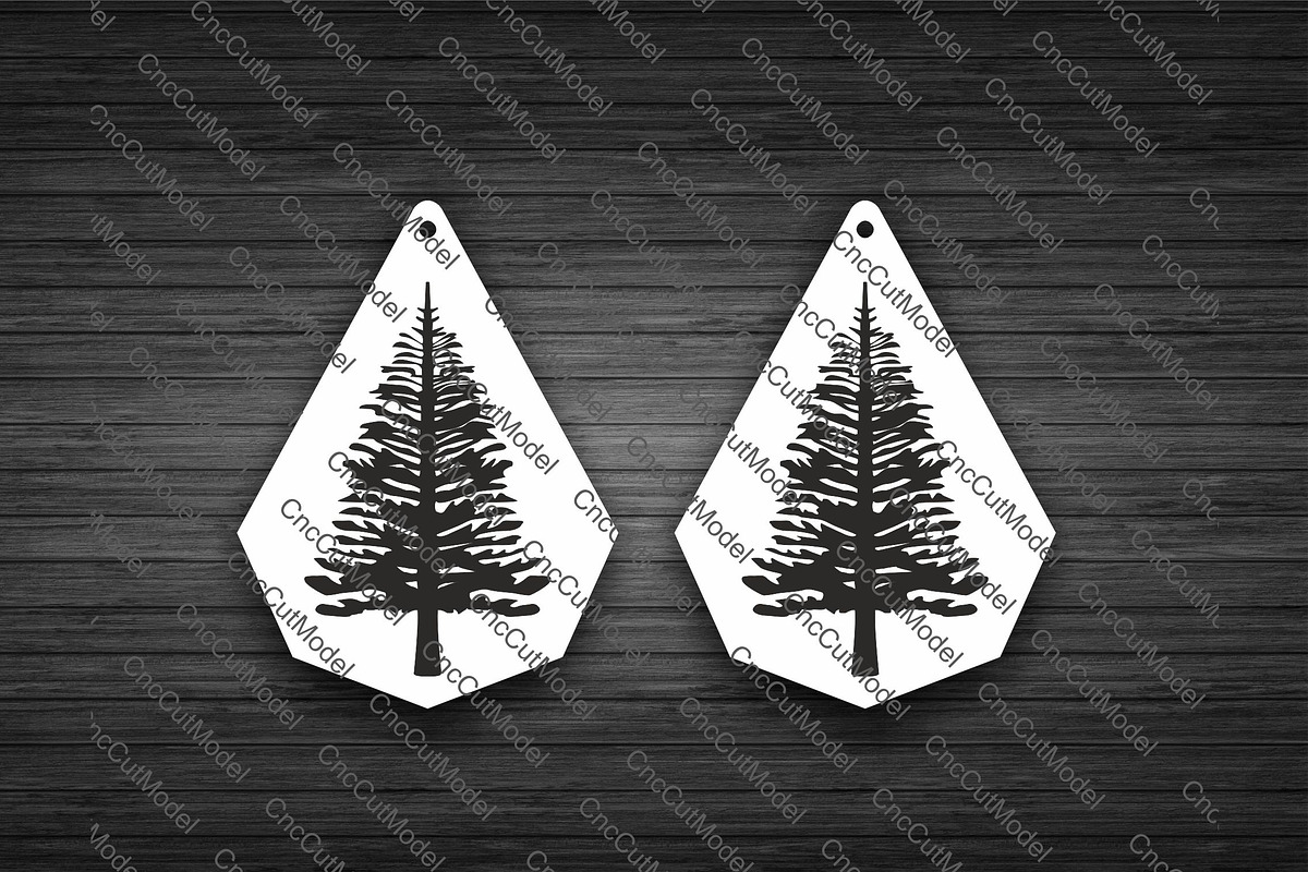 Mountain landscape Svg Earrings, a Graphic by CncCutModel (Photo 4 of 4)