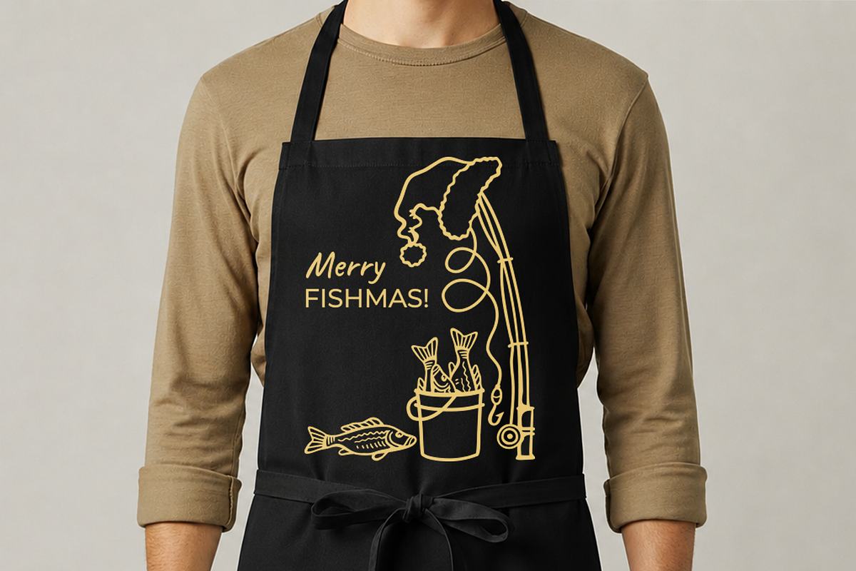 Merry Fishmas SVG Christmas Fishing, an Object Graphic by TanchaArt (Photo 3 of 7)