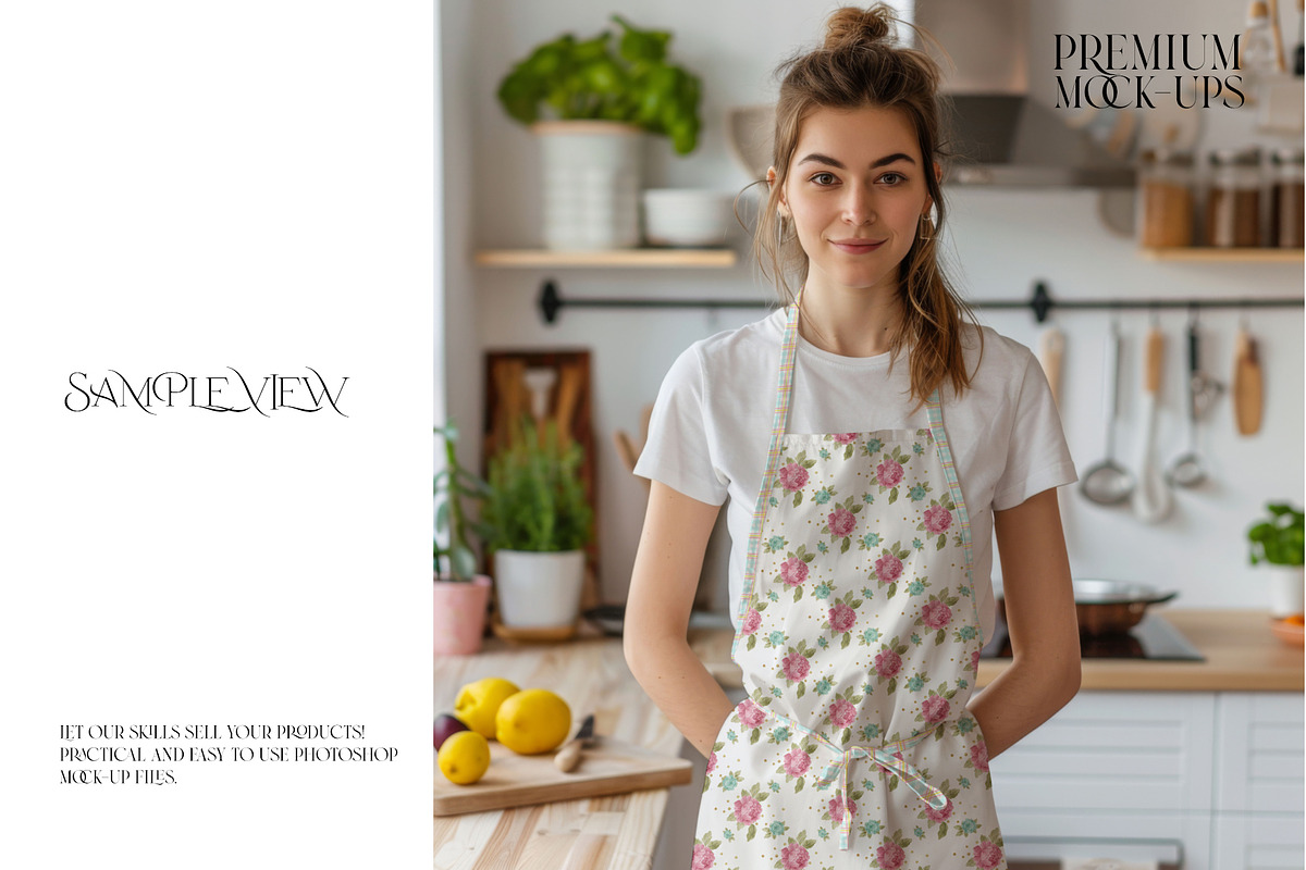 Kitchen Apron Mockups, a Household Mockup by mock-ups (Photo 7 of 12)