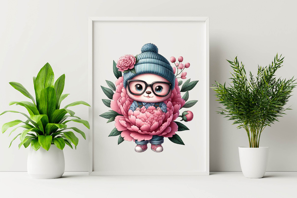 Kindergarten Nursery Kids Peony Sub, an Illustration by SVGArt (Photo 7 of 8)
