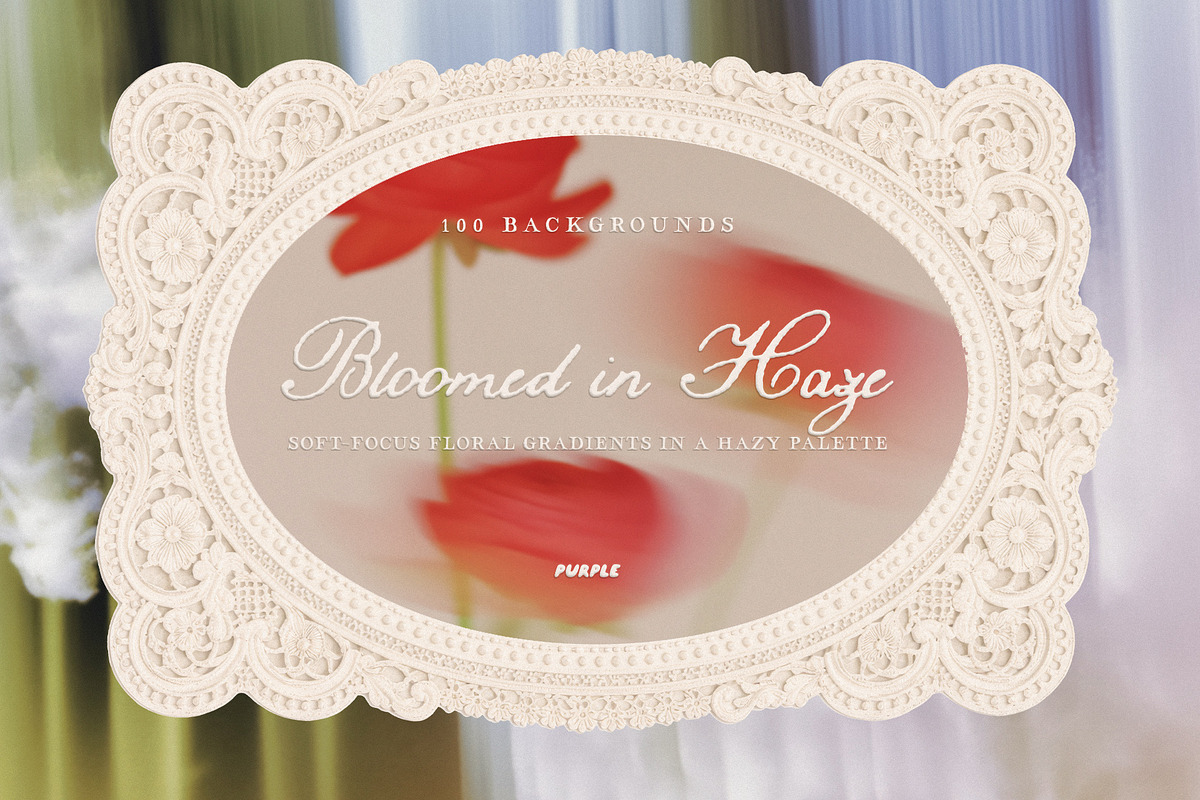 Bloomed in Haze: Floral Backgrounds, a Background Graphic by Purple (Photo 3 of 14)