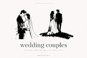 Wedding Couples, a Person Illustration by PeDe Designs (Thumbnail 1 of 6)