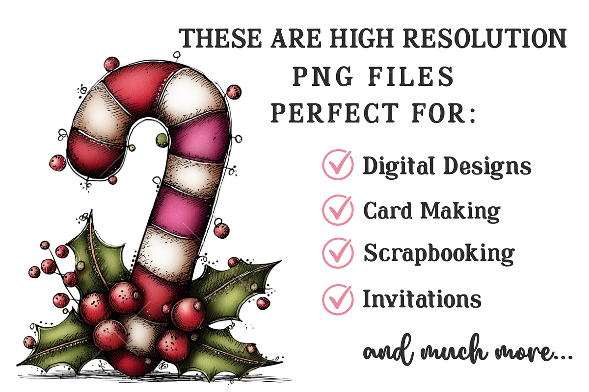 Whimsical Christmas Clipart, an Illustration by OK Design (Photo 4 of 6)