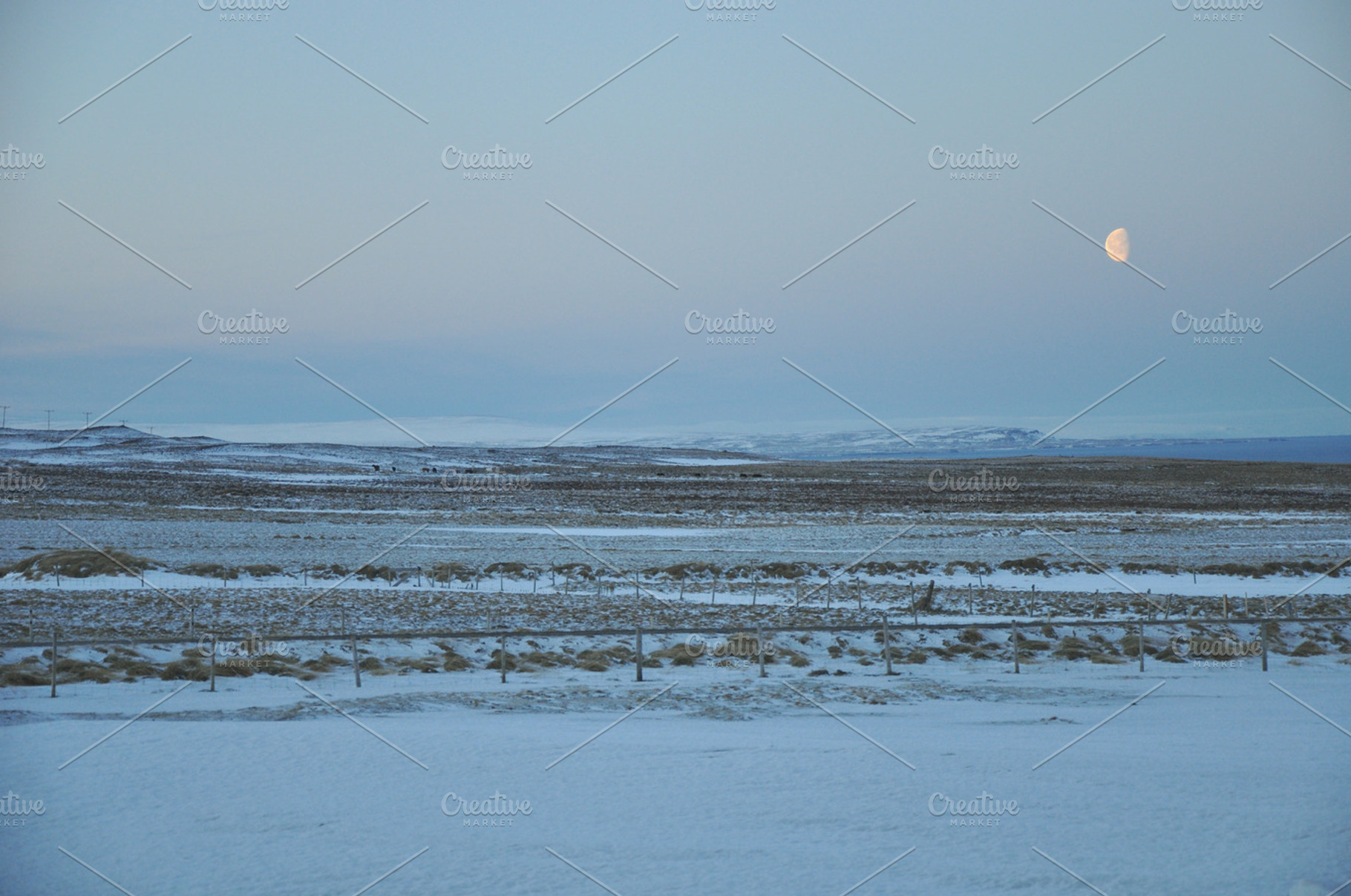 Icelandic Moonlight at Dusk, a Nature Photo by Topographically