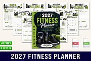 2027 Fitness Planner, a Stationery Template by Designmela01 (Thumbnail 1 of 5)