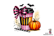 10 Pink Halloween Cup PNGBundle, a Graphic by Clipart Bloom (Thumbnail 2 of 11)