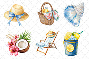 Coastal Summer Sublimation Clipart, an Illustration by Dream Creation (Thumbnail 6 of 6)