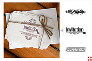 Invitation Typographic Vector Pack, a Branding & Logo Template by ORCOLOR (Thumbnail 2 of 5)