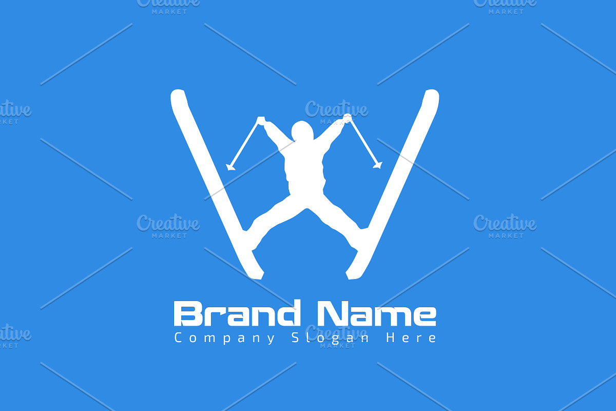 Modern Ski Logo - Vector & Mock-Up, a Branding & Logo Template by Multiple (Photo 4 of 5)