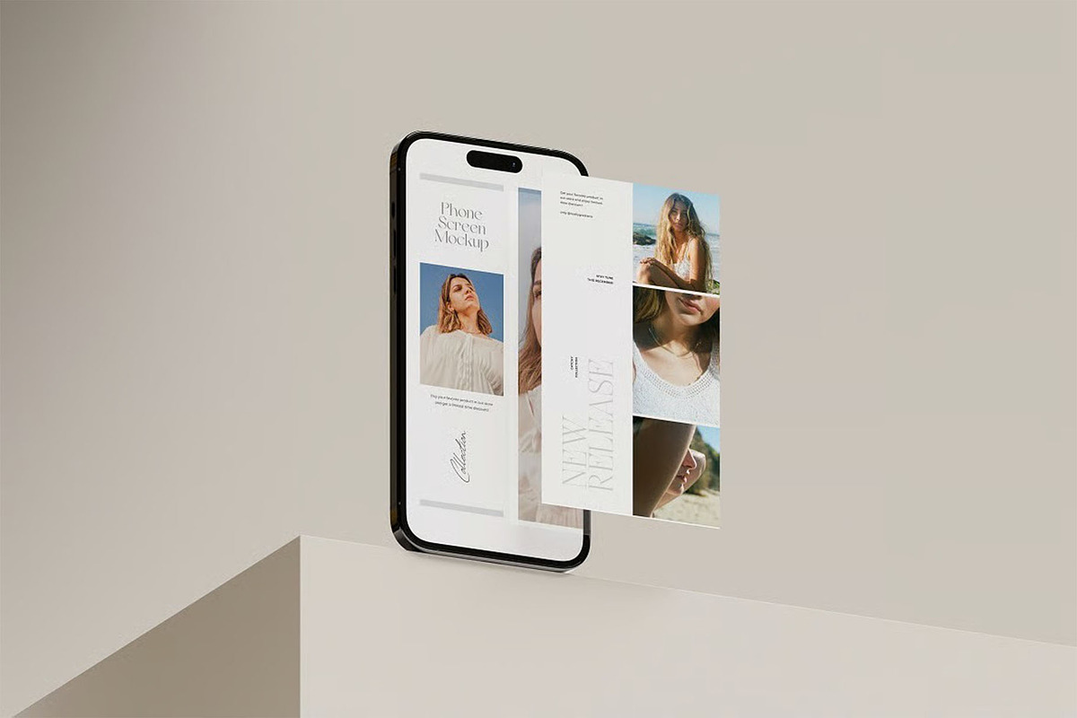 Phone Screen Mockup, a Device Mockup by zippypixelstudio (Photo 6 of 7)
