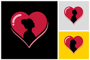 Silhouette of people in heart, a Branding & Logo Template by Atlantis X Nurman Arbai (Thumbnail 2 of 2)