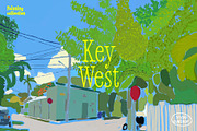 Paintings of Key West, Florida, a Graphic by Studio Funshop by Kelli (Thumbnail 1 of 9)