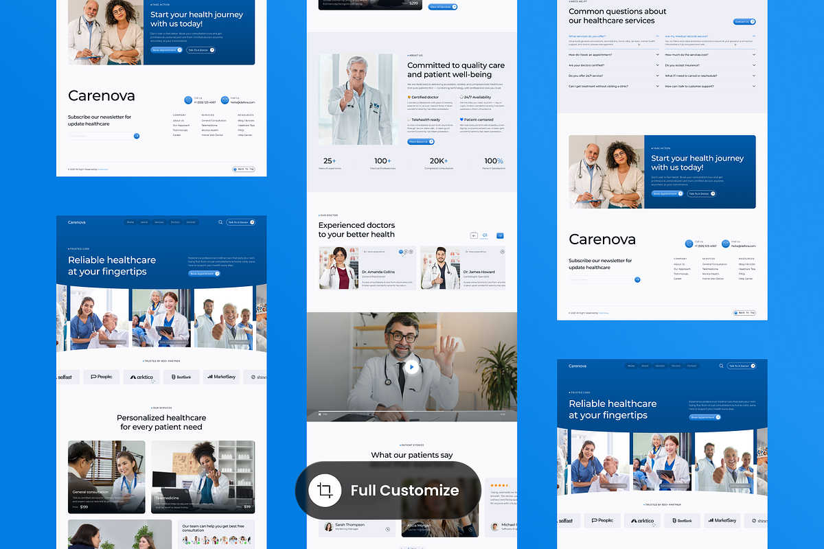 Carenova - Healthcare Landing Pages preview 3