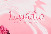 Lusinda | Beautiful Script Font, a Script Font by MustofaCreative (Thumbnail 1 of 6)