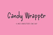 Candy Wrapper - A Handlettered Font, a Sans Serif Font by Beck McCormick (Thumbnail 1 of 10)