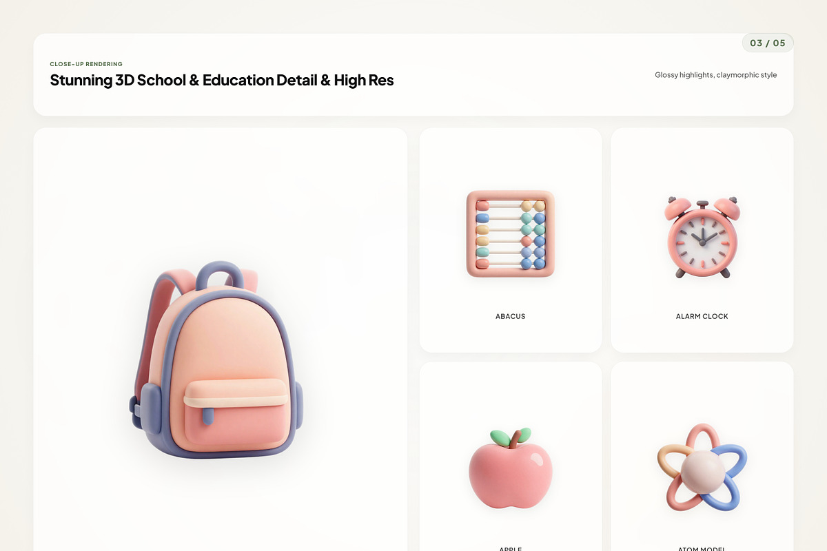 3D School & Education, an Emoji Icon by River Visual (Photo 3 of 5)