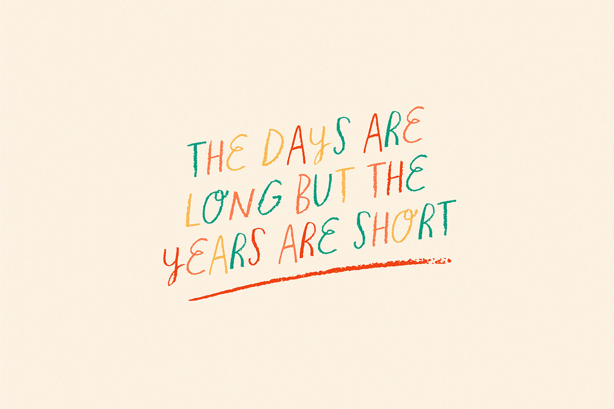 Jolly Jan • Crayon Handlettered Font, a Font by Becky Simpson (Photo 8 of 15)