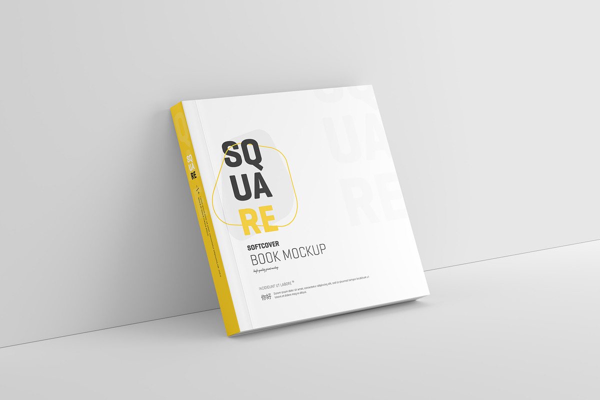 Square Softcover Book Mockup, a Books & Magazine Mockup by Toasin Studio (Photo 16 of 20)