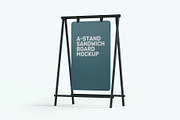 A-stand Sandwich Board Mockup, an Advertising Mockup by Traint (Thumbnail 4 of 7)