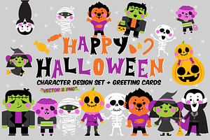 Halloween Character set