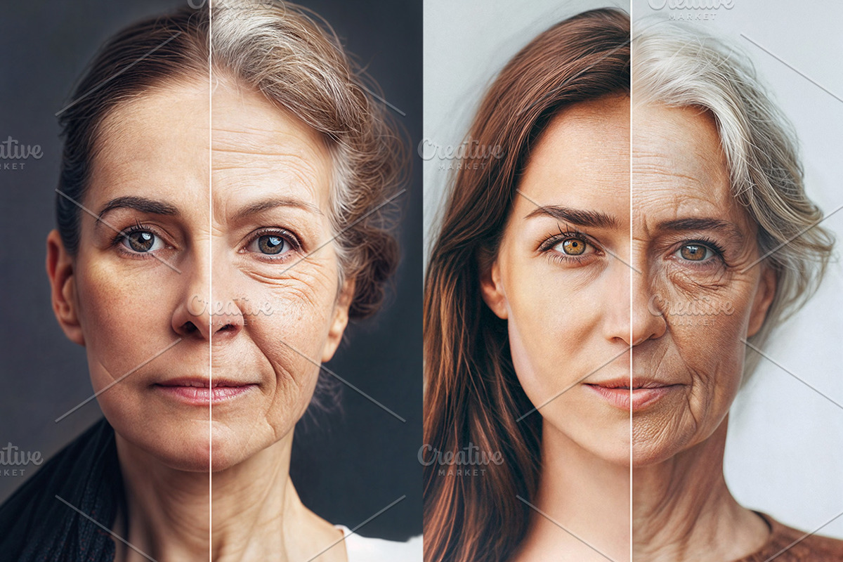 86 Split faces, a Beauty & Fashion Photo by Handmadefont (Photo 10 of 13)