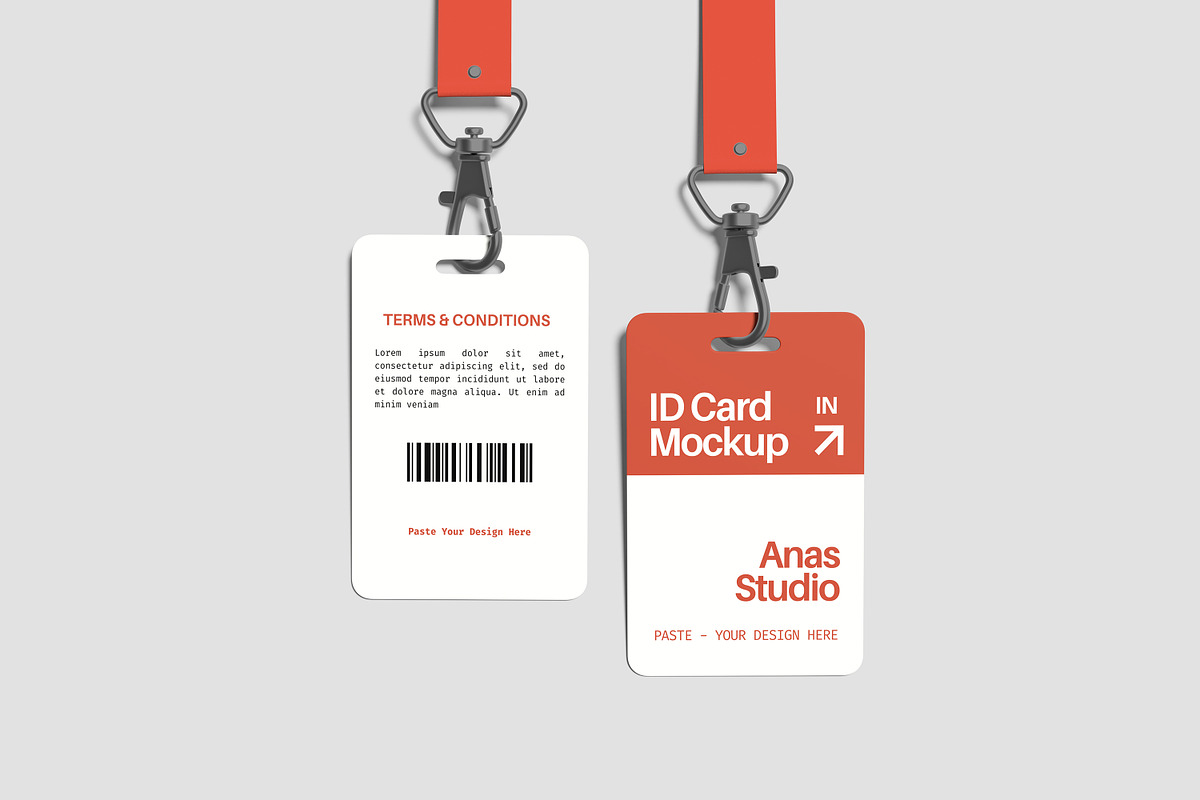ID Card Mockup, an Advertising Mockup by AnasStudio (Photo 5 of 5)