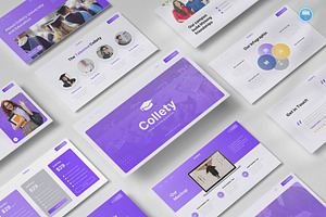 Collage University Keynote, a Presentation Template by Pixslides