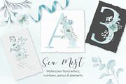 Sea Mist Watercolor Alphabet, an Illustration by fashionaddict (Thumbnail 1 of 9)