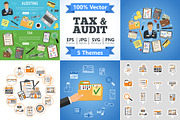 Auditing, Tax, Accounting Concepts, a Finance Illustration by TAlex (Thumbnail 1 of 7)