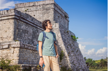 Male tourist enjoying the view Pre, a Nature Photo by Elizaveta Galitskaya