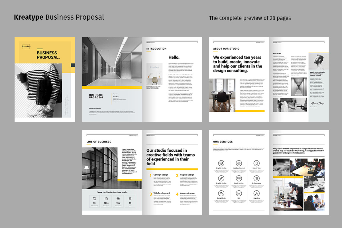 Kreatype Proposal, a Brochure Template by Kreatype Studio (Photo 2 of 20)