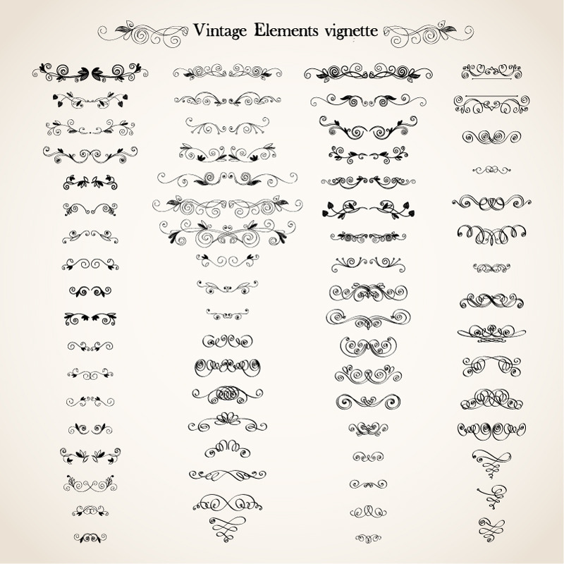 Vintage Elements vignette, an Object Graphic by VectorStory