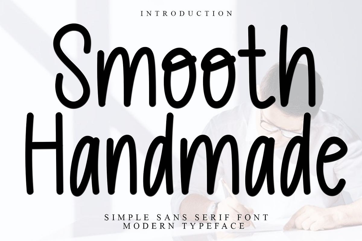 Smooth Handmade, a Script Font by InermediaSTUDIO (Photo 1 of 8)