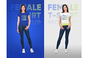Female T-Shirt Mockups Vol 5 Part 1, a Shirt Mockup by Hi, Mock-Up! (Thumbnail 7 of 10)