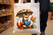 Watercolor Autumn Fox Clipart, an Illustration by Rose Art (Thumbnail 6 of 8)