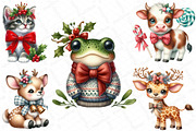 Watercolor Cute Animals Clipart, an Illustration by DreamPrint404 (Thumbnail 4 of 4)